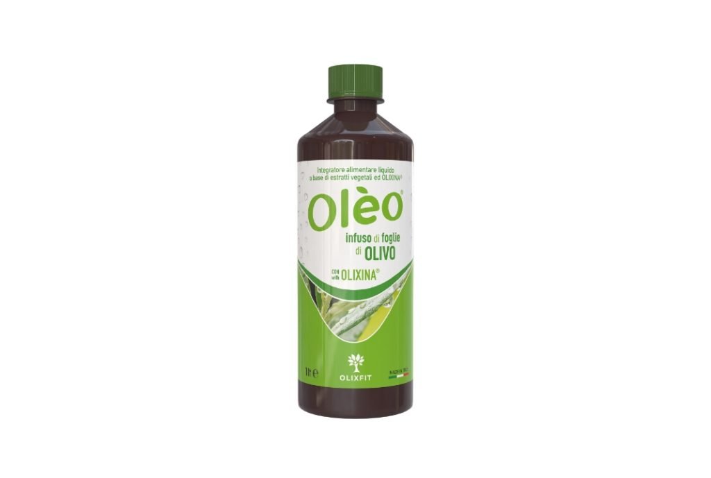 Ole&ograve; integratore foglie di ulivo oleuropeina Etna Wellness bottiglia 1 litro