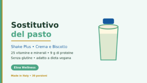 Sostitutivo del pasto Shake Plus Crema e Biscotto Etna Wellness