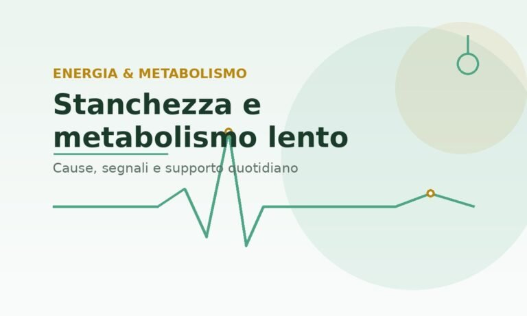 stanchezza e metabolismo lento cause e supporto con vitamine e carnitina Etna Wellness