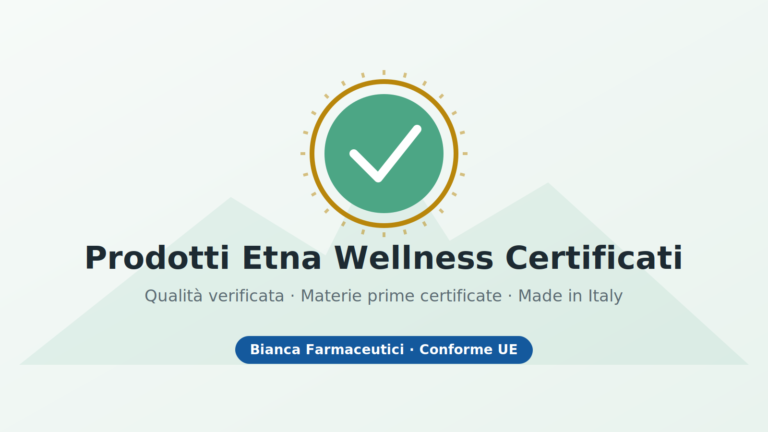Prodotti Etna Wellness certificati e garantiti Made in Italy