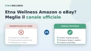Etna Wellness Amazon contro il canale ufficiale: acquisto sicuro di integratori originali