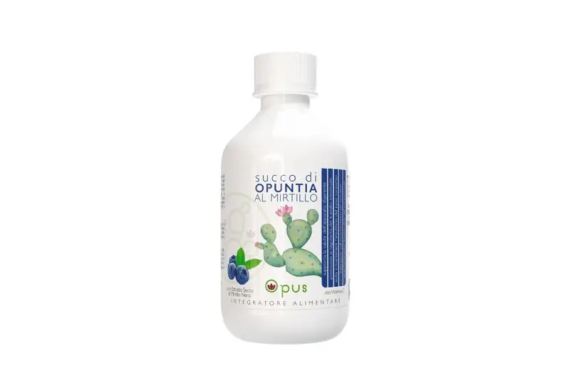 Succo di opuntia al mirtillo per la regolarità intestinale e il microcircolo