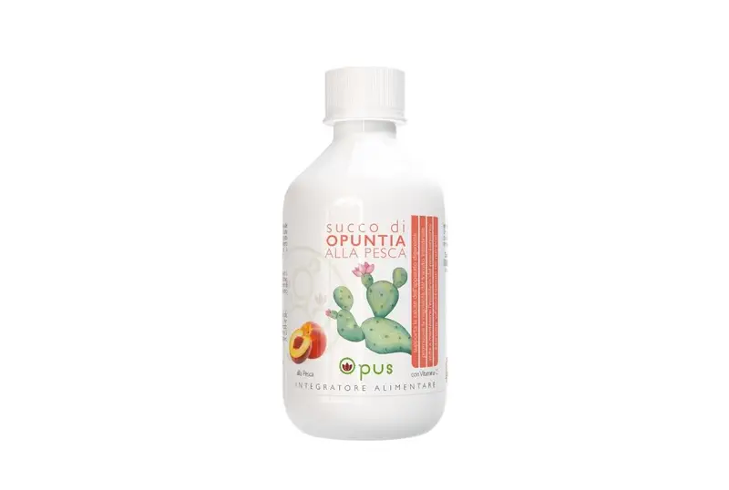 Succo di Opuntia alla pesca Etna Wellness con vitamina C