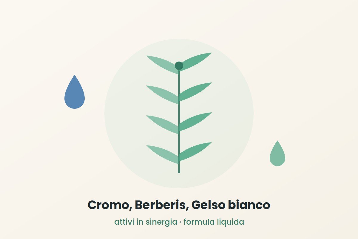 picchi glicemici ingredienti Cromo Berberis Gelso bianco metabolismo del glucosio