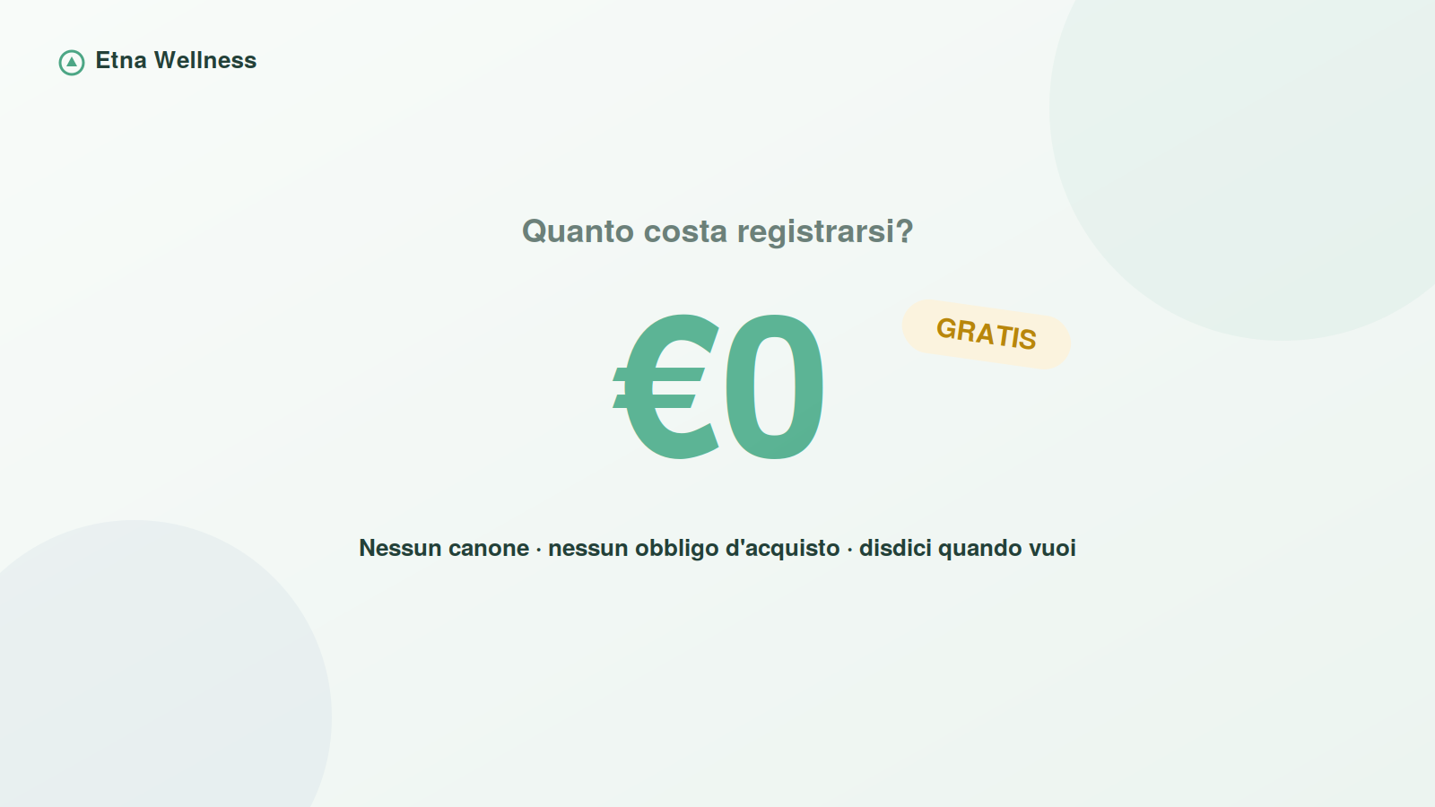 Quanto costa registrarsi come cliente: zero euro, account gratuito senza obblighi
