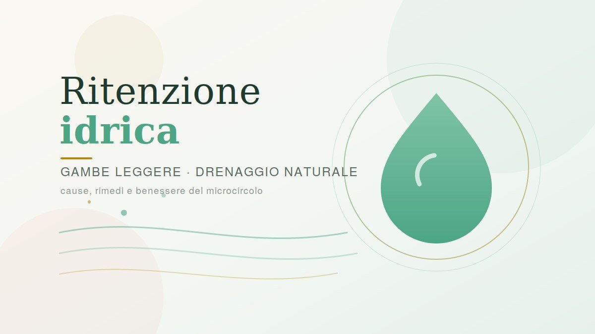 1) Ritenzione idrica: rimedi naturali per gambe gonfie e pesanti 2) Attivi contro la ritenzione idrica: amamelide, carnitina e vitamina C 3) Routine quotidiana contro la ritenzione idrica e il gonfiore alle gambe