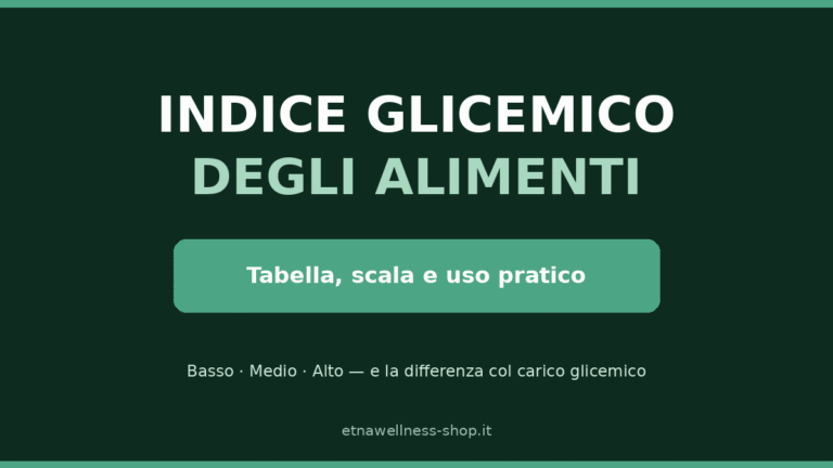 indice glicemico alimenti tabella scala e uso pratico basso medio alto