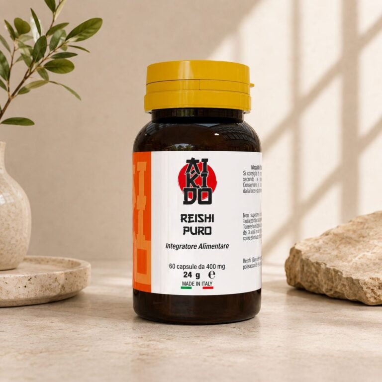 Reishi Puro Etna Wellness integratore Ganoderma lucidum 60 capsule